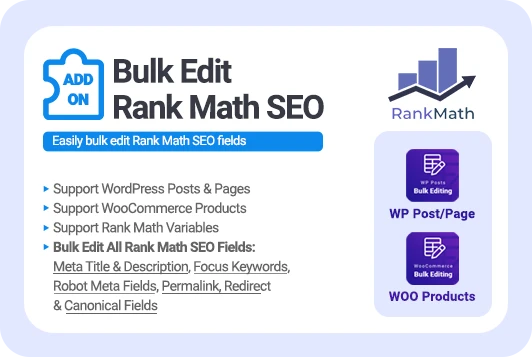 Bulk edit rank math SEO plugin banner