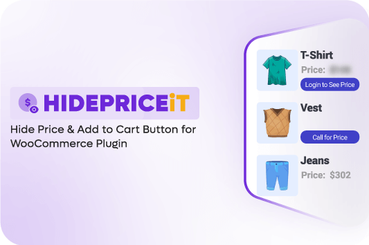HIDEPRICEiT - Hide Price & Add to Cart Button for WooCommerce